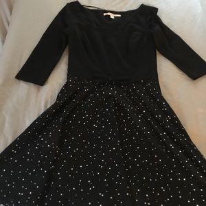 Lauren Conrad black dress with bow and stars